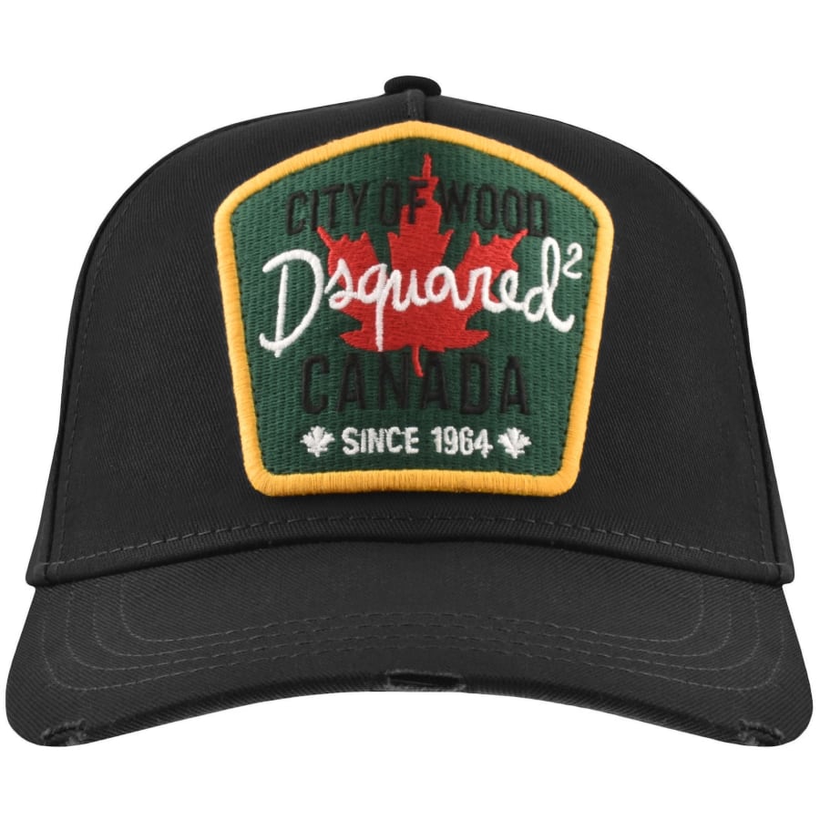 【DSQUARED2】 MAIN Patch Baseball Cap DSQUARED2 Patch Baseball Cap Black | Mainline Menswear